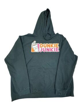 Dunkin Donuts Dunkie Junkie Hoodie Sweatshirt Size XXL
